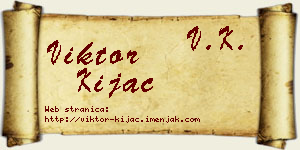 Viktor Kijac vizit kartica